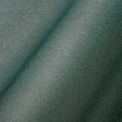 livingwalls Uni-Vliestapete mit Struktur – Petrol, Grün – 10,05 x 0,53 m | Einfarbig & vielseitig kombinierbar – matte Wandtapete, ansatzfrei & spurlos abziehbar – für Wohn-, Schlaf- & Arbeitszimmer