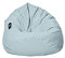 MILLINDABAG Kastanie Tropfenform Sitzsack für Kinder Jugendliche und Erwachsene Beanbag Kissen Indoor & Outdoor Gaminggeignet bereits gefüllt Sitzkissen Bodenkissen (Grau, XXL-Durchmesser 88 cm)
