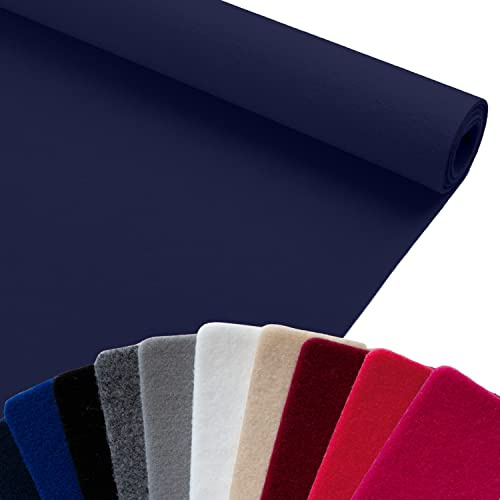 Primaflor Event- und Messeteppich Revexpo | 200x1150 cm | Marine | Brandschutzklasse Bfl-s1, 5 mm Höhe, 680 g/m², glatte Oberfläche und individuell zuschneidbare Rollen bis 30 m Meterware