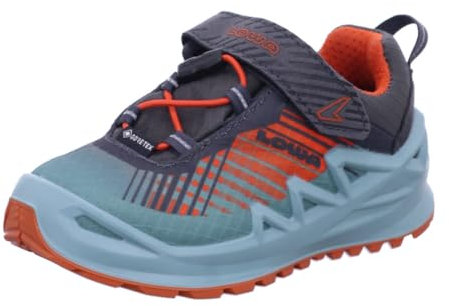 LOWA Junior Merger GTX VCR Lo 36-40 Grün - Gore-Tex Wasserdichter vielseitiger Kinder Gore-Tex Multifunktionsschuh, G