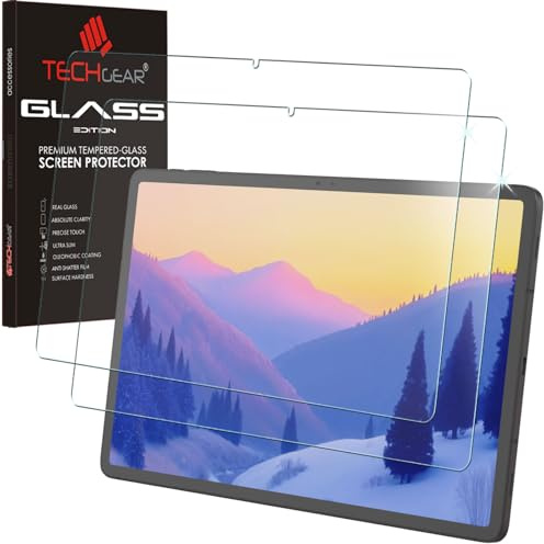 TECHGEAR 2 Pack Galaxy Tab S11 / Tab S9 11 GLASS Screen Protector (SM-X730/X736, X710/X716) [9H Toughness] [HD Clarity] [No-Bubble] Tempered Glass Screen Protector For Samsung Galaxy Tab S9 & Tab S11