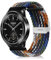 Niboow 22mm Intrecciato Cinturino per Xiaomi Watch S4 / S3 / S1 / S1 Pro / S1 Active, Uomini Donne Sportiva Elastica Nylon Watch Band per Xiaomi Watch2 Pro/Mi Watch - Cowboy