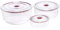 JATA HOGAR HREC4230 - Tupper Cristal Hermetico. 3 Recipientes Cristal para Alimentos. 6 unidades (3 Envases + 3 Tapas) Sin BPA. Apto para microondas, congelador. Para Sólidos y Líquidos.