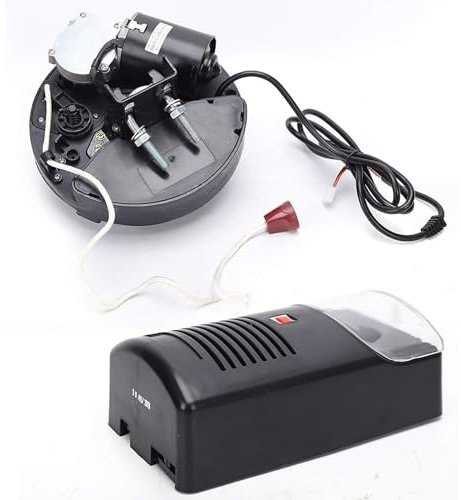 NGARY Roller Door Opener, 250N Electric Roll Up Garage Door Opener with 2 Remote, Auto Garage Roller Shutter Built-in Motor, Height Power Up To 10ft & 164 Ft Control Distance, for Garage and Store