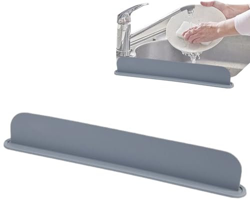 Moxeupon Silikon-Wasserspritzschutz, Küchenspüle-Spritzschutz,Extra Langer Spritzschutz für die Spüle - Spritzschutz, wiederverwendbar für Badezimmerarmaturen und Geschirrspülen