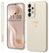 Mitetabo für Handyhülle Samsung Galaxy A53 5G Hülle Silikon mit Gold Liebesherz,Dünn Case Slim Kratzfeste Rundumschutz Schutzhülle für Samsung Galaxy A53 5G Beige