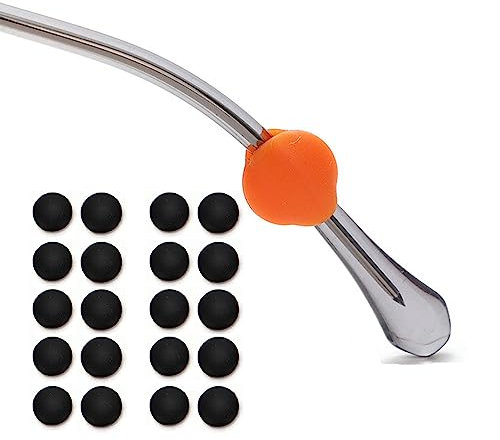 OPUGIT Brillen-Ohrgriffe,10 Paar Komfort Silikon Anti-Rutsch-Brillenbügel-Halterung,Brillenhalter für Brillen,Sonnenbrillen,Lesebrillen,M size,Schwarz