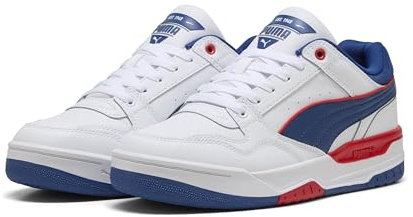 PUMA Mixte Rebound Retro Basket, for All Time Red-Clyde Royal White, 42 EU