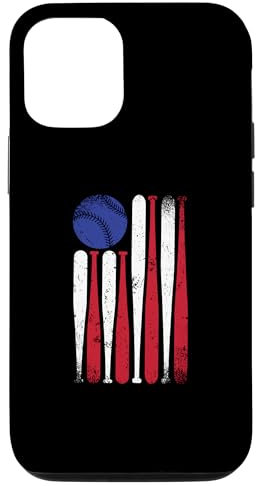 Hülle für iPhone 15 American Flag Baseball Vintage USA Team Player 4. Juli