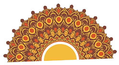 KITANDOVE Wandtattoo Mandala Aufkleber Wandaufkleber Für Schlafzimmer Hintergrund Dekoration Entfernbar