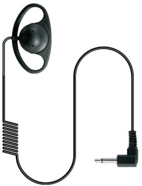 D Shape Listen Only Earpiece for ICOM Radio, 3.5mm Jack