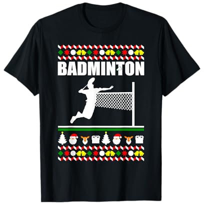 Weihnachts-Badminton, lustig, Badminton, Weihnachten T-Shirt