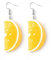 HUAJINGKEJI Modischer Schmuck, Zitronen-Ohrring für Damen, Harz, lang, Mandarine, Charm-Ohrring, modisch, Obst-Tropfen, baumelnder Ohrring für Mädchen, Schmuck, Geschenke, Size reference picture, Harz