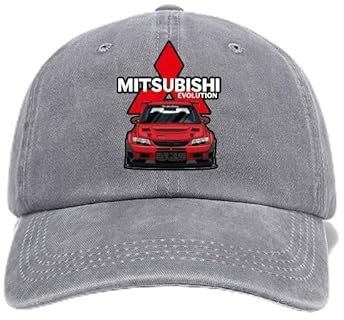 WSXCDE Auto Baseball Cap, für Mitsubishi Spirit Outlander FTO Pajero Xpander Montero Outdoor Baseballkappe Wasserfest Baumwoll Baseballkappe Verstellbar Sport Casual Sonnenblende Hut,C-S