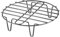 Round Roasting Rack, Stainless Steel Cooking Grid, Steaming Rack, 32.5x6cm Versatile Cooking Options Elevated Design Perfect for Dutch Oven Baking Steaming BBQ