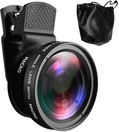 Cell Phone Lens, HD Lens for Smartphones,0.45X 15x Wide Angle Super Macro Phone Lens Kit | Professional Lens for Phone Camera