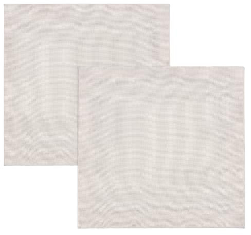 OLYCRAFT 2 Stück Punch Needle Rahmen 25x25x1.8cm Rug Hooking Rahmen Holzrahmen Bedeckt Mit Baumwolltuch Punch Fabric Rahmen Tufting Rahmen Wollrahmen Für DIY Craft Dekoration