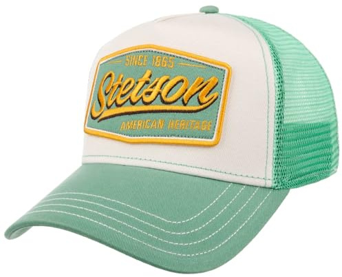 Stetson Madison Truckercap Snapback Damen und Herren Frühling Sommer grün One Size