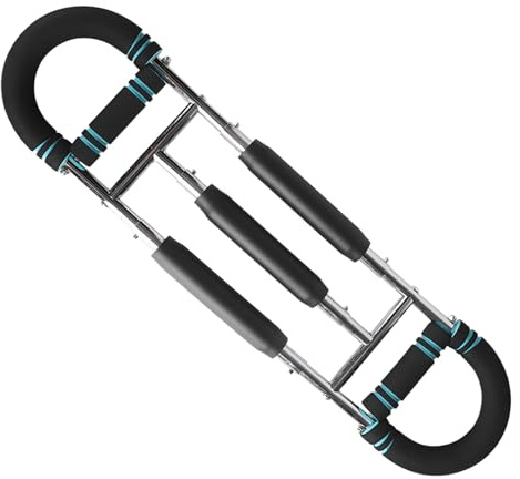 Generisch Arm Trainer, Chest Workout Tool, U Shape Chest Strength Training Equipment, 20 to 100KG Adjustable Resistance Muscle Builder for Home Gym Boxing Fitness Sports Upper Body Exercise