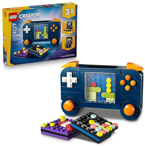 LEGO Creator 3 in 1 Retro Gaming Console Building Toy for Boys & Girls - Kids Build a Console, Mini Arcade Game, or Mini Computer - Gift Idea for Gaming Fans, Ages 8+ - 31380