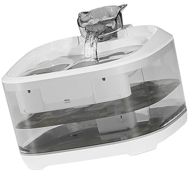 Fontaine à eau pour chats alimentée par USB - 5 L - Automatique - Fonctionnement silencieux - Utilisation USB
