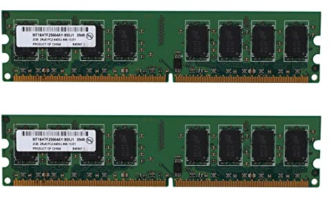 Cryofu 2 x 2 GB di memoria RAM DDR2 800 MHz 2RX8 DIMM PC2-6400U ad alte prestazioni per scheda madre