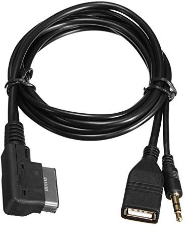 AMI Aux Kabel, Qiilu AMI Kabel Aux, Scart auf Hdmi Adapter USB Adapterkabel MMI AMI Kabel für A6L A8L A4L A1