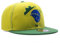 Underground Kulture Brazil Yellow Adjustable World Cup Flat Peak Snapback Hat Baseball Cap