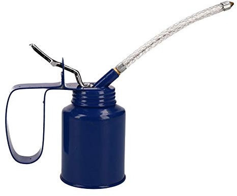1/4 Pint Oil Lubricant Metal Can with Flexible Spout Thumb Pump Trigger Action