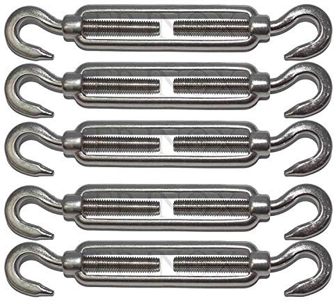 Tendeur (Ridoir) Crochet/Crochet 120mm inox 316 - A4 (lot de 5)