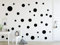 Timalo® XL Aufkleber Punkte Wandtattoo Kinderzimmer bunte große Kreise Pastell Uni Matt Wandsticker | 73081-schwarz-120