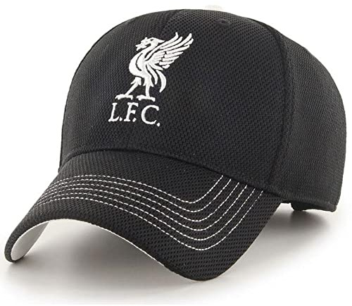 Liverpool Fabric Detailed Liverbird Baseball Cap Black Gustav