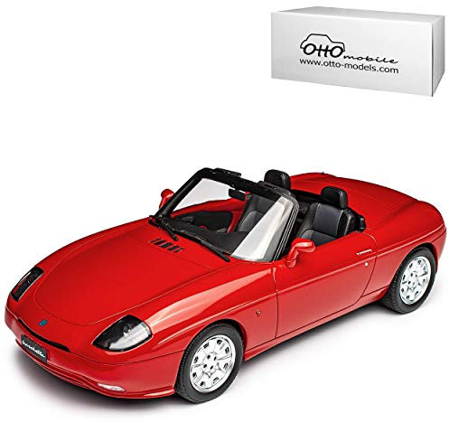 FIAT Barchetta Cabrio Rot 1995-2005 Nr 816 1/18 Otto Modell Auto mit individiuellem Wunschkennzeichen