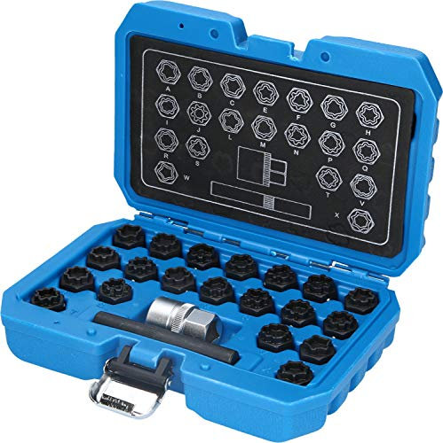 BRILLIANT Tools Surtido de Tornillos antirrobo para Llantas para Audi, 22 pzs