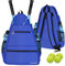 ACOSEN Tennis-Rucksack – große Tennis-Taschen für Damen und Herren zum Halten von Tennisschlägern, Pickleball-Paddeln, Badmintonschläger, Squash-Schläger, Bälle und anderem Zubehör (blau)