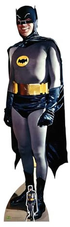 SC1661 Batman 1966 Adam West Pappaufsteller in Lebensgröße, Retro-Superhelden-Party-Dekoration