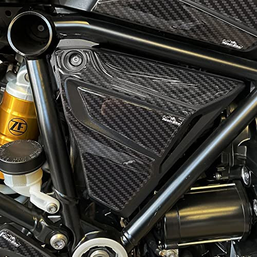 Resin Bike Adesivi Moto Compatibile con Bmw R 1250 GS - GS Adventure 2021-2023. Protezioni Laterali Cassa Filtro da Urti e Graffi. Coppia Adesivi 3D Resinati