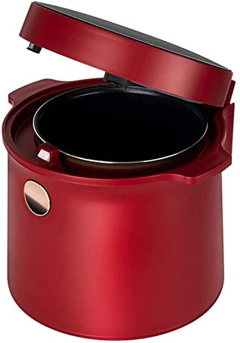 Olla arrocera Baja en azúcar 400 W, Mini arrocera eléctrica con función Baja en azúcar, Capacidad 2L, Temporizador, función Mantener Caliente, Rojo