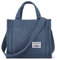 Niction Tragetasche Frauen Kleine Umhängetasche Stilvolle Tote Handtasche für Frauen Cord Hobo Bag Mode Crossbody Tasche College Tasche 2023, Haze Blue, Einheitsgröße