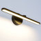 TYhogar LED Spiegelleuchte Bad Wandleuchte mit schalter Badezimmer Wandlampe 40cm, 12W Modern Bilderleuchte 3000K Schwarz Spiegellampen für Keller Küche Badschrank