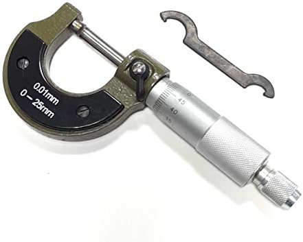 Mechanische Bügelmessschraube Micrometer analog 0-25 mm 0,01mm Messschraube