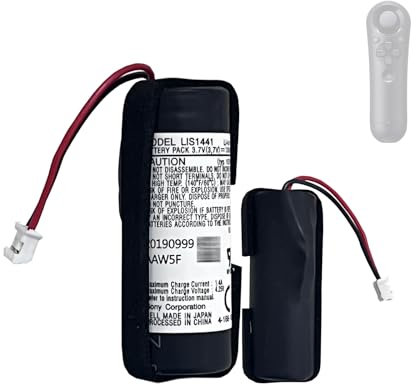 HIGHAKKU Batterie de rechange LIS1441 LIP1450 compatible avec la manette So-ny PS3 Move Motion, Playstation 3 Move (PS3 avec balle sur la main droite) (ne convient pas pour PS4 Move Motion)