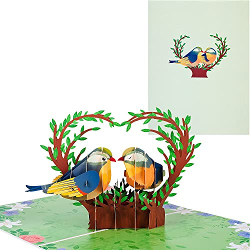 3D Pop-Up Geburtstagskarte,Valentinskarte,Dankeskarte, Abschlusskarte Karte,Karte für Geburtstag,Hochzeit,Jubiläum,Engagement,Valentinstagskarte mit Umschlag - Unzertrennliche