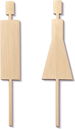 Toilettenschilder, Toilettenschilder, Toilettenschild, Toilettenschild aus Messing, Toilettenschild for Männer und Frauen, Badezimmertürschild/Plakat, Toilettenschild for Unternehmen, Heimbüro und Res
