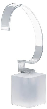 Sharplace Schmuck-Armbanduhr-Präsentationsständer, einzelner Uhrenständer, Aufbewahrung, multifunktionaler C-förmiger Uhrenhalter für, Weiße