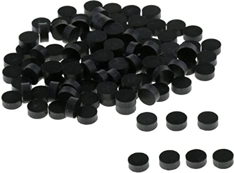 rockible 100 X 6 Mm Tastiera per Chitarra Dot Inlay Dots Indicatori di Posizione Riparazione Liutaio, Nero