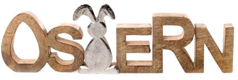 Aufsteller Ostern | Osterdeko Schriftzug Metalldeko Holzdeko Ostern | 35,5 cm