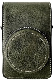 Andoer Protective Case for Digital Camera, PU Leather Camera Storage Bag Compatible with RICOH GR2/GR3/GR3X Canon G7X2/G7X3 Sony RX100/ZV1/LX10/SX740/ZR1000/CCD, verde, Casual