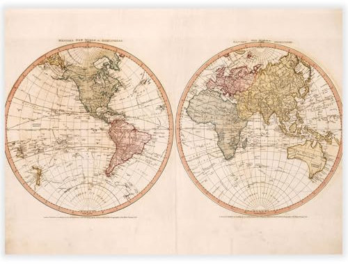 Bristlegrass 1000 Piece -Antique Style World Map 1790-Puzzles for Adults, Jigsaw Puzzles for Adults 1000 Pieces and up, Puzzle Gift for Women & Mom Family, Friends, History Enthusiasts Decor Lovers