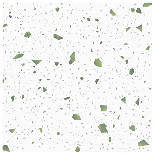 Vinyl-Bodenbelag, abziehen und aufkleben, 30 x 30 cm, Küchenrückwände, wasserdicht, abnehmbar, dekorative Fliesenaufkleber 10 Stück (Lichtgrün)